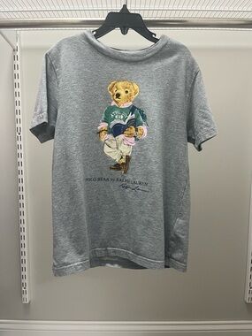Polo by Ralph Lauren Grey Kids Polo Bear Graphic Tee